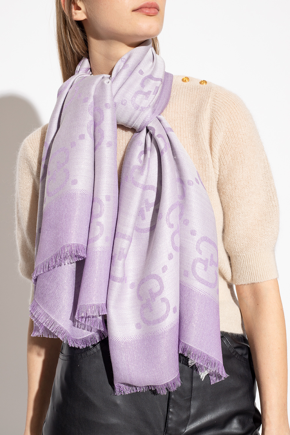 Gucci best sale purple scarf